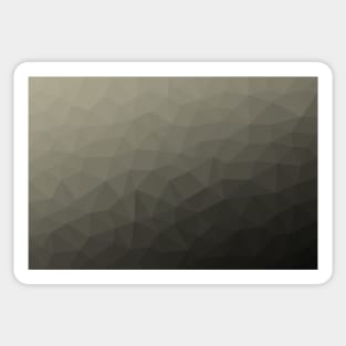 Gray brown army military gradient geometric mesh pattern triangles ombre Sticker